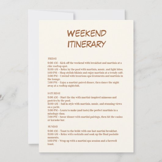 Rustikales Bachelorette Einladung (Rückseite)