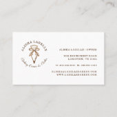 Rustikales Bäckchen-Logo für Holzkörnchen-Bakery-K Visitenkarte (Rückseite)