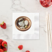 Rustikales Bambus und Stone Bowl Serviette (Beispiel)