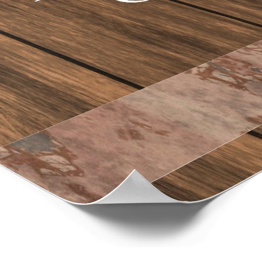 Rustikales Bar Poster (Ecke)