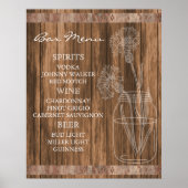 Rustikales Bar Poster (Vorne)