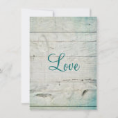 Rustikales Barbed Wire Horseshoe Hochzeitseinladun Einladung (Rückseite)