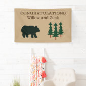 Rustikales Bärenbenutzerdefiniertes Banner (Insitu)