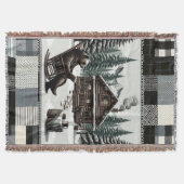 Rustikales Bärenblanket | Cosy Cabin Book Lover Th Decke (Vorderseite)