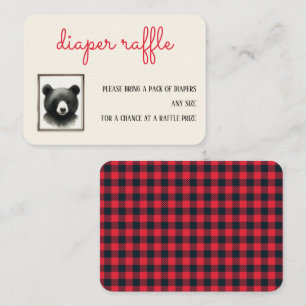 Rustikales Bärenfräs Kinderzimmer Windelwölfe Begleitkarte