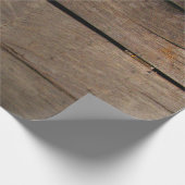 Rustikales Barholz Geschenkpapier (Ecke)