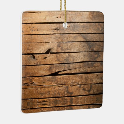 Rustikales Barholz Keramikornament (Rechts)