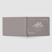 Rustikales Barn Amethyst Gray Farm Wedding Gästebu Gästebuch (Voll)