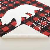 Rustikales Bärn-Büffel-Karo-kariertes uns gelassen Sherpadecke (3/4)