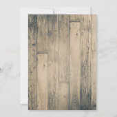 Rustikales Barn Wood Glam Gold Lingerie Dusche Inv Einladung (Rückseite)