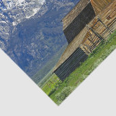 Rustikales Barngebirge Landschaftliches Foto Seidenpapier (Ausschnitt)