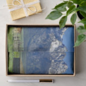 Rustikales Barngebirge Landschaftliches Foto Seidenpapier (Geschenk)