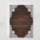 Rustikales Barnholz frisst Drink und Verheiratet s Einladung (Rückseite)