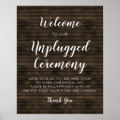 Rustikales Barnholz Hochzeitsstipendium Poster (Vorne)