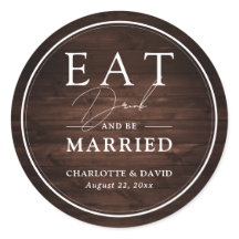 Rustikales Barnholz isst Drinks und sei Verheirate