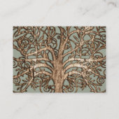 Rustikales Barnholz Kunst, Dichtung und Musik Wirb Visitenkarte (Rückseite)