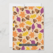 Rustikales Barnholz Niedlich Kleine Pumpkin Baby D Einladung (Rückseite)