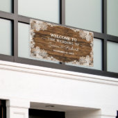 Rustikales Barnholz und Hochzeit Banner (Äußeres Gebäude)