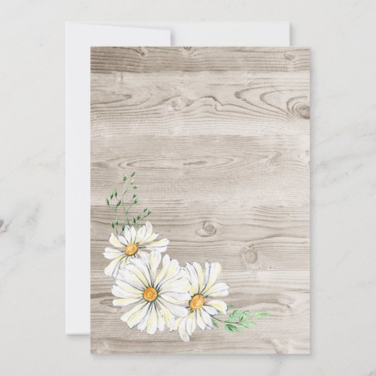 Rustikales Barnholz Weißer Milchpreis Einladung Ho (Rückseite)