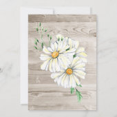 Rustikales Barnholz Weißes Milchmädchen Hochzeitse Einladung (Rückseite)