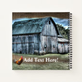 Rustikales BarNotebook Notizblock (Rückseite)