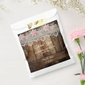 Rustikales Barnwood, Elster & Rose Hochzeit Geschenktütchen (Versiegelt)