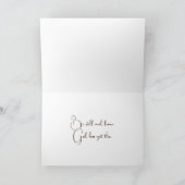 Rustikales Barnwood mit Wildblumen Karte (Innenseite)