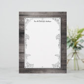 Rustikales Barnwood-Muster (Stehend Vorderseite)