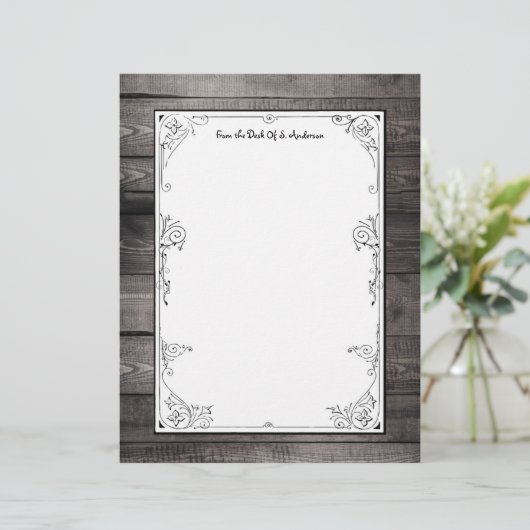 Rustikales Barnwood-Muster (Stehend Vorderseite)