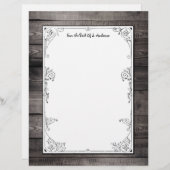 Rustikales Barnwood-Muster (Vorne/Hinten)