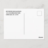 Rustikales Barnwood Sonnenblume Kinderdusche Einla Postkarte (Rückseite)