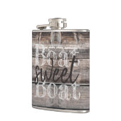 Rustikales Bartholzschiff | Flachmann (Links)