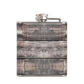 Rustikales Bartholzschiff | Flachmann (Rückseite)