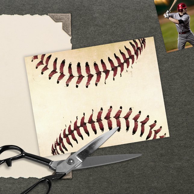 Rustikales Baseball Strings Scrapbooking Cardstock (Von Creator hochgeladen)