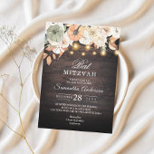 Rustikales Bat Mitzvah Einladung | Herbst