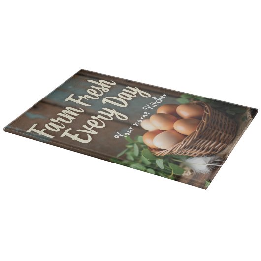 Rustikales Bauernäpfchen Schneidebrett (Ecke)