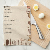 Rustikales Bauerndesign Geschirrtuch (Viertel Falte)