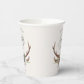 Rustikales Bauerngeschlecht offenbart Jungfrauendu Pappbecher (Links)