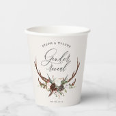 Rustikales Bauerngeschlecht offenbart Jungfrauendu Pappbecher (Vorderseite)