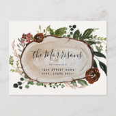 Rustikales Bauernhaus: Änderung der Anschrift Postkarte (Vorderseite)