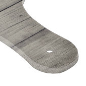 Rustikales Bauernhaus Aquamarin Blue Crab Monogram Schneidebrett (Ecke)