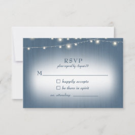Rustikales Bauernhaus Blue Lights Wedding RSVP