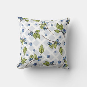 Rustikales Bauernhaus Blueberry Lattice Throw Kiss Kissen