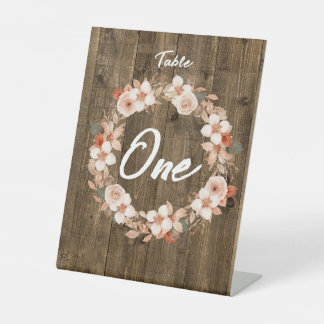 Rustikales Bauernhaus Boho Holz Grain & Blume Sockelschild