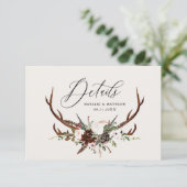 Rustikales Bauernhaus Botanische Hochzeiten Save The Date (Stehend Vorderseite)