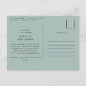 Rustikales Bauernhaus Botanische Junggeburtendusch Ankündigungspostkarte (Rückseite)