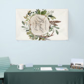 Rustikales Bauernhaus botanisches Brautparty Banner (Messeveranstaltung)