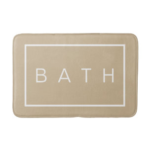Rustikales Bauernhaus Chic Light Beige Memory Foam Badematte