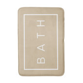Rustikales Bauernhaus Chic Light Beige Memory Foam Badematte (Vorderseite Vertikal)