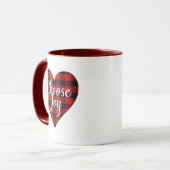 Rustikales Bauernhaus "Choose Joy" Tasse (Vorderseite Links)